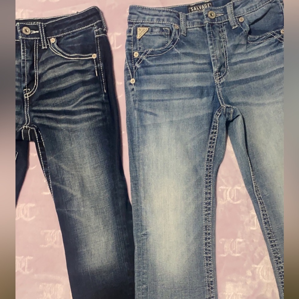 Boys 14 Salvage Buckle Jean gently used